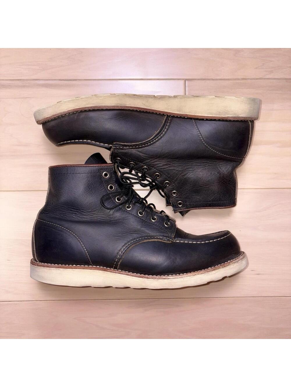 Red Wing 8890 Moc Toe Boots Charcoal Leather Men’s Size 11 D USA Work Boots - Picture 2 of 8